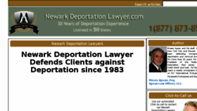 What Newarkdeportationlawyer.com website looked like in 2016 (8 years ago)