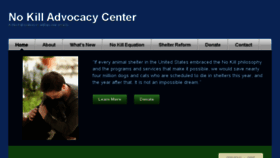 What Nokilladvocacycenter.org website looked like in 2016 (8 years ago)