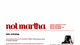 What Notmartha.org website looked like in 2016 (8 years ago)