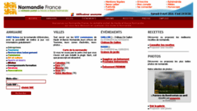 What Normandie-france.com website looked like in 2016 (8 years ago)