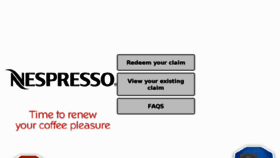 What Nespressopromotion.com.au website looked like in 2016 (8 years ago)