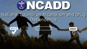 What Ncadd.org website looked like in 2016 (8 years ago)