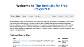 What Newproxylist.net website looked like in 2016 (8 years ago)