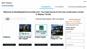 What Newnaplescommunities.com website looked like in 2016 (9 years ago)