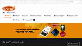 What Nplabel.com website looked like in 2016 (8 years ago)