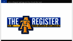 What Ncatregister.com website looked like in 2016 (8 years ago)