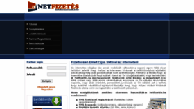 What Netfizetes.hu website looked like in 2016 (8 years ago)