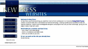 What Newpress.com website looked like in 2016 (8 years ago)