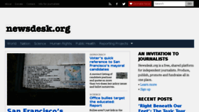 What Newsdesk.org website looked like in 2016 (8 years ago)