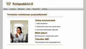 What Nettipankkiiri.fi website looked like in 2016 (8 years ago)