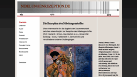 What Nibelungenrezeption.de website looked like in 2016 (8 years ago)