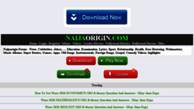 What Naijaorigin.com website looked like in 2016 (8 years ago)
