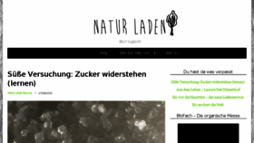 What Naturladen.ch website looked like in 2016 (8 years ago)