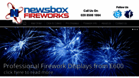 What Newsboxfireworks.co.uk website looked like in 2016 (8 years ago)