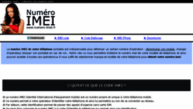 What Numero-imei.fr website looked like in 2016 (8 years ago)