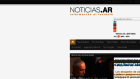 What Noticiasar.com website looked like in 2016 (8 years ago)