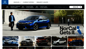 What Norcalhondadealers.com website looked like in 2016 (8 years ago)