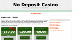 What Nodepositcasino.nl website looked like in 2016 (8 years ago)
