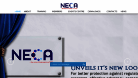 What Neca.org.ng website looked like in 2016 (8 years ago)