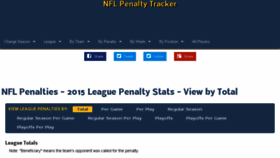 What Nflpenalties.com website looked like in 2016 (8 years ago)