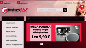 What Nechtovyraj.sk website looked like in 2016 (8 years ago)