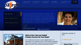 What Notjustpayroll.com website looked like in 2016 (8 years ago)
