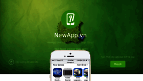 What Newapp.vn website looked like in 2016 (8 years ago)