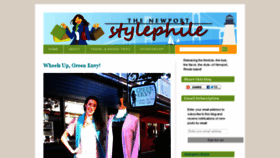 What Newportstylephile.com website looked like in 2016 (8 years ago)