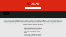 What Nobacks.com website looked like in 2016 (8 years ago)