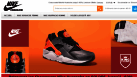 What Nikehuarache.fr website looked like in 2016 (8 years ago)