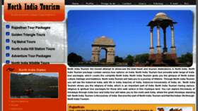 What Northindiatourism.co.in website looked like in 2016 (8 years ago)