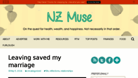 What Nzmuse.com website looked like in 2016 (7 years ago)