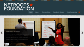 What Netrootsfoundation.org website looked like in 2016 (8 years ago)