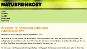 What Naturfeinkost-remscheid.de website looked like in 2016 (8 years ago)