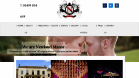 What Newlandmanor.com website looked like in 2016 (8 years ago)