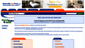 What Nashvillejobpost.com website looked like in 2016 (8 years ago)