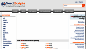 What Needscripts.com website looked like in 2016 (7 years ago)