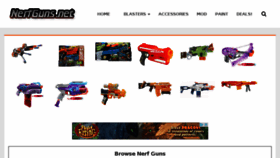 What Nerfguns.net website looked like in 2016 (8 years ago)