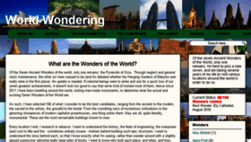 What Nevworldwonders.com website looked like in 2016 (7 years ago)