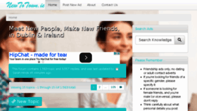 What Newtotown.ie website looked like in 2016 (8 years ago)