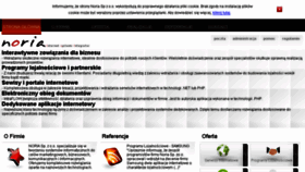What Noria.pl website looked like in 2016 (8 years ago)