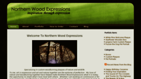 What Northernwoodexpressions.com website looked like in 2016 (8 years ago)