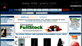 What Note4piano.com website looked like in 2016 (8 years ago)