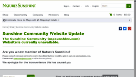 What Nspsunshine.com website looked like in 2016 (8 years ago)