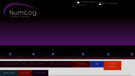 What Numilog.fr website looked like in 2016 (9 years ago)