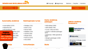 What Nemokami-skelbimai.com website looked like in 2016 (8 years ago)