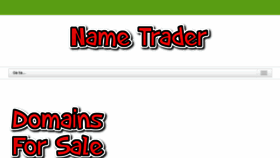 What Nametrader.com website looked like in 2016 (7 years ago)