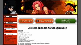 What Narutovostfr.com website looked like in 2016 (8 years ago)