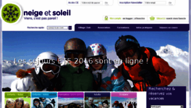 What Neige-et-soleil.com website looked like in 2016 (8 years ago)