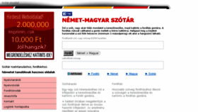 What Nemet-magyar-szotar.hu website looked like in 2016 (7 years ago)